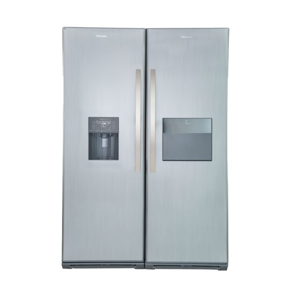 یخچال فریزر دوقلو هیمالیا مدل پاناروما پلاس r600 استیل روشن