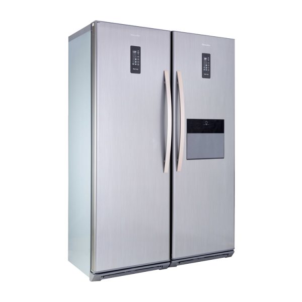 یخچال فریزر هیمالیا مدل رومانو پلاس r600 استیل روشن